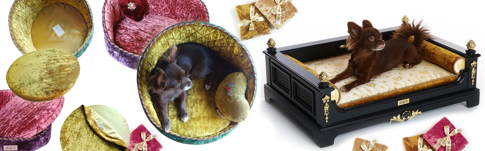 Luxury CuccioLetto's pet beds inspired in classic and contemporary patterns coordinate beautifully with home décor...